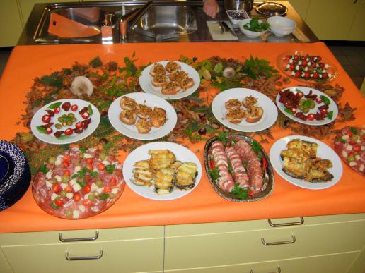 Herbstvorspeisebuffet