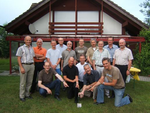 Gruppenfoto 10.6.09 am Grillabend bei Hans